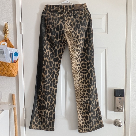 Just Cavalli Roberto Cavalli cheetah/leopard print bootcut jeans - Picture 7 of 7